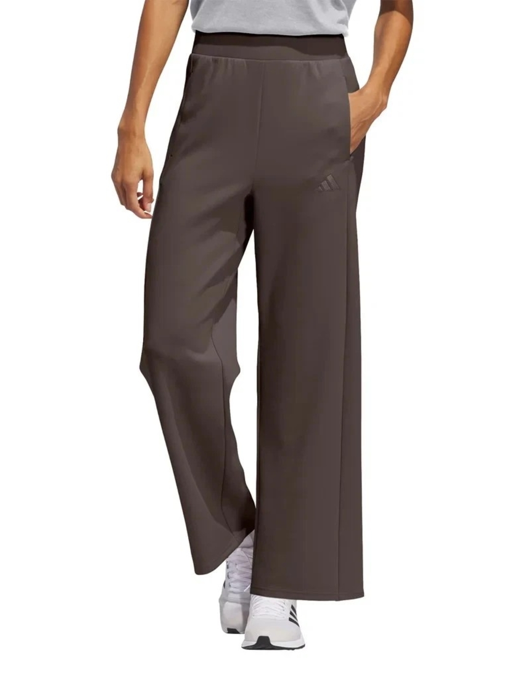 adidas Men’s Wide-Leg Sweatpants in Dark Brown